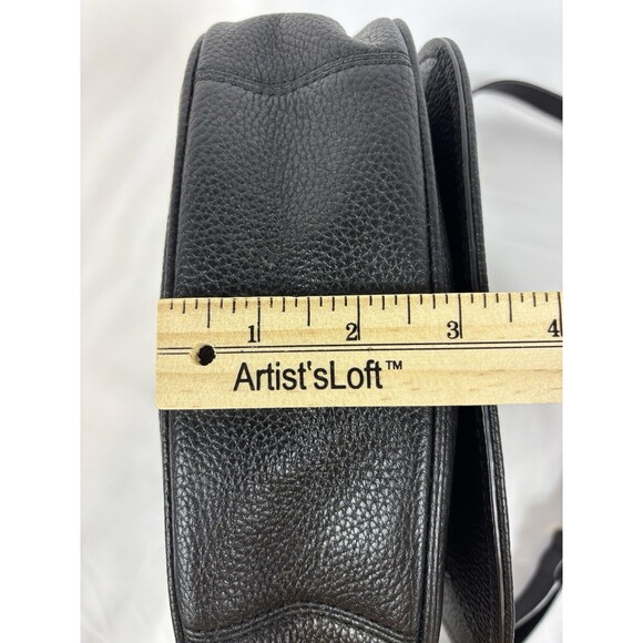 Marc Jacobs Empire City Crossbody Flap Shoulder Bag Black Leather - Picture 15 of 15